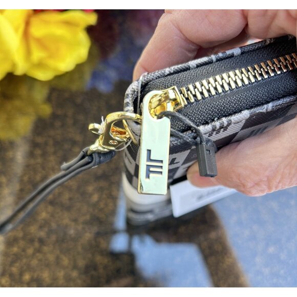 London Fog Adalia Signature Zip Wallet, 100th Anniversary, Black - Picture 4 of 4